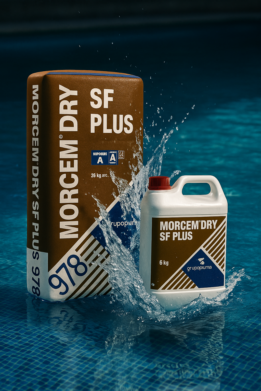 MORCEM DRY SF PLUS 20KG+6KG GRIS (978)