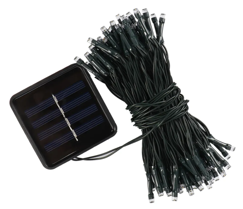 Luces Lineal Navideña Led Solar 20 Metros