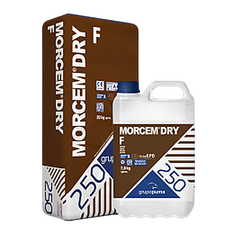 MORCEM DRY F 20KG+7,8 L GRIS