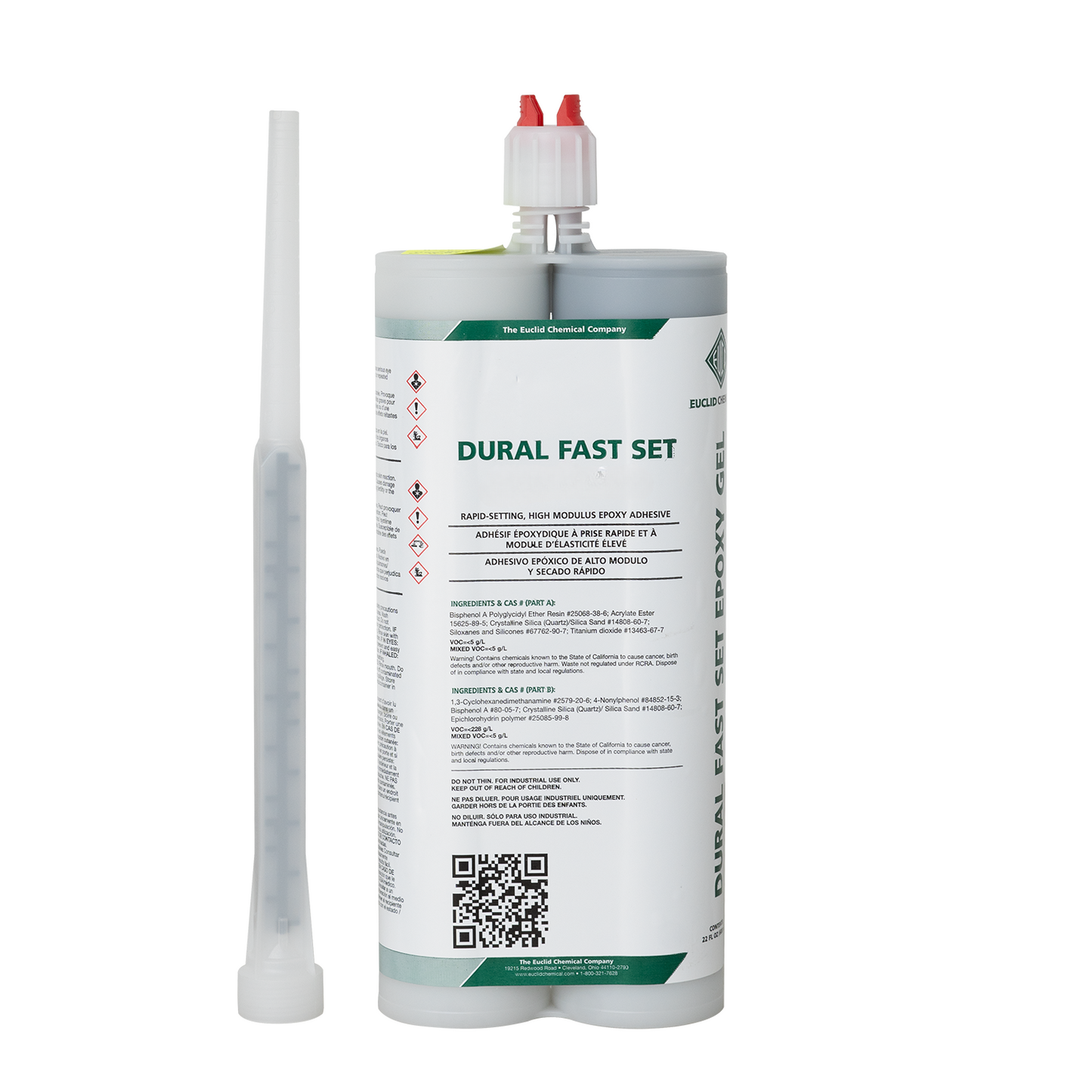 Dural fast set epoxy cartucho 300 ml caja por 24