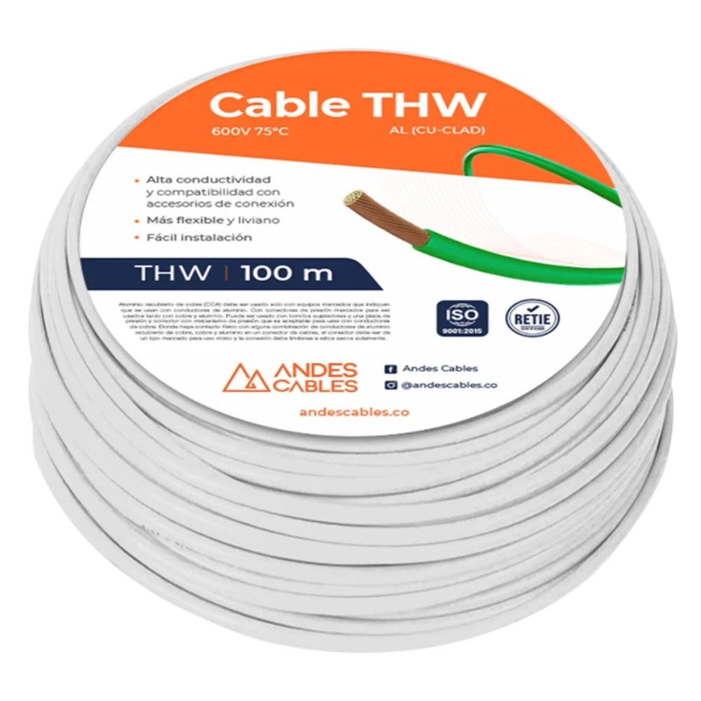 Cable 6 Flex THHW Awg 100 M Uso Residencial - RETIE