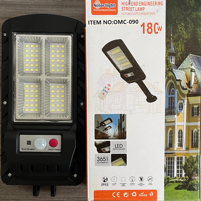 REFLECTOR 30 W CON PANEL SOLAR + SENSOR DE MOVIMIENTO + CONTROL