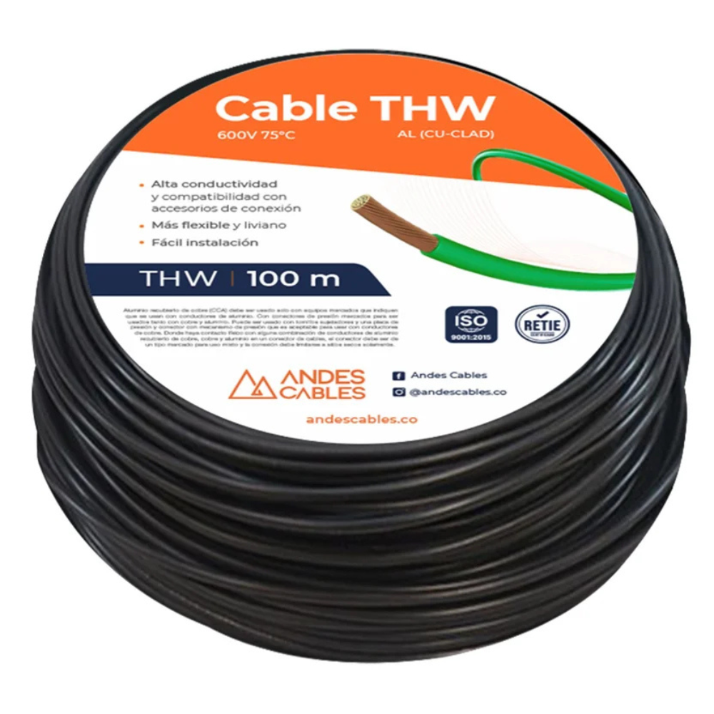 Cable 12 Flex  RETIE THHW Awg 100 M Uso Residencial