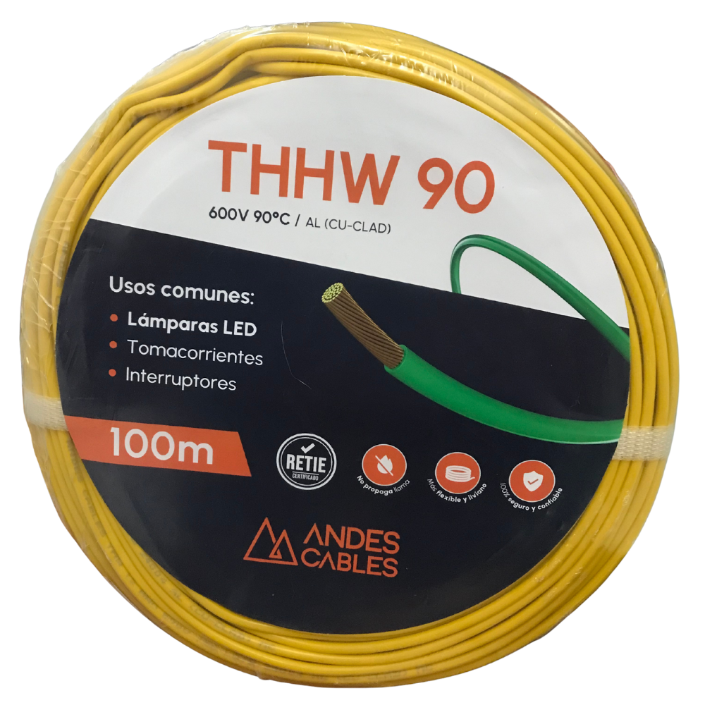 Cable 12 Flex THHW Awg 100 M Uso Residencial - RETIE