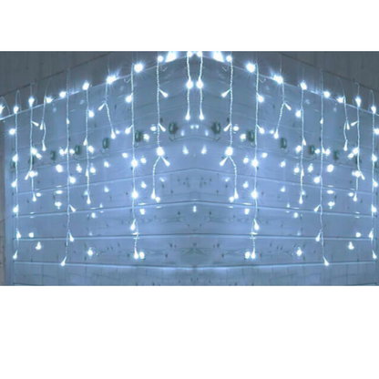 Cortina Luces Navideña Led Solar  6 x 0.6 Metros