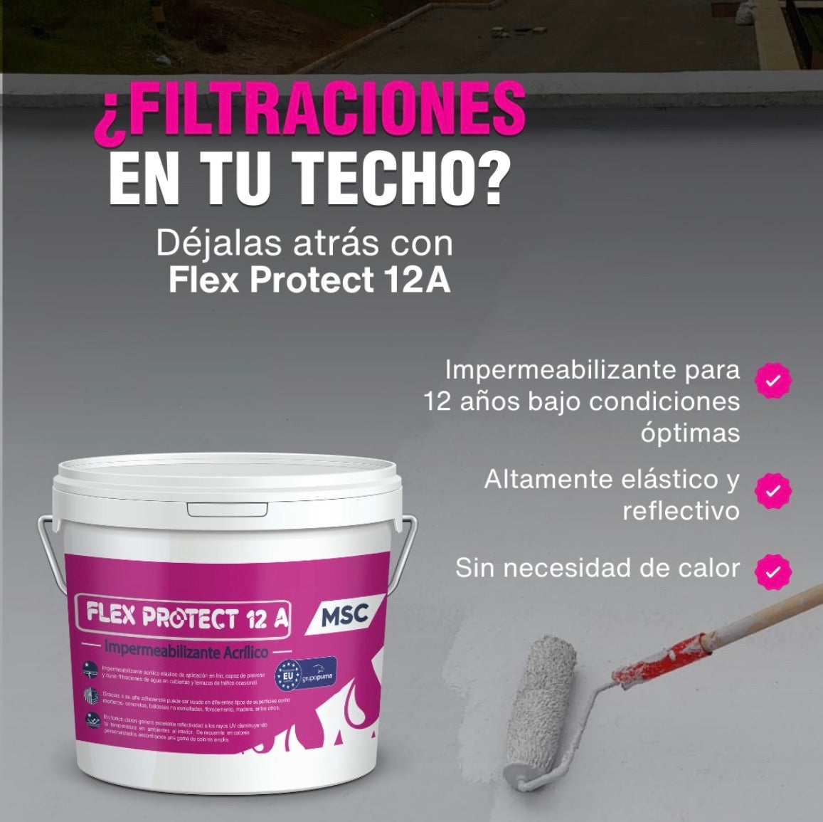FLEX PROTECT IMPERMEABILIZANTE 12 AÑOS