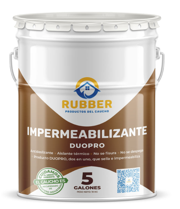 Rubber Impermeabilizante y Sellante Cubierta DUOPRO