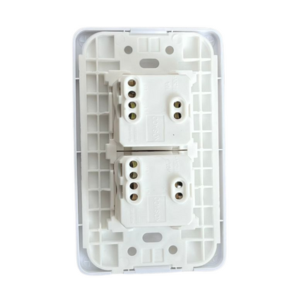 Interruptor Doble Blanco - Certificado RETIE