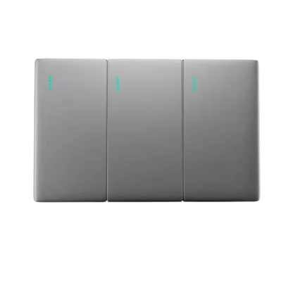 INTERRUPTOR TRIPLE ZAFIRO DE LUJO (NEGRO-DORADO-PLATEADO)