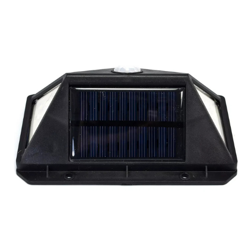 LAMPARA PARA MURO EXTERIOR CON PANEL SOLAR + SENSOR DE MOVIMIENTO + FOTOCELDA