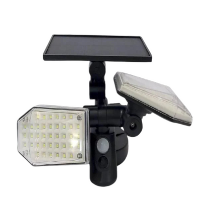 LAMPARA CON PANEL SOLAR + SENSOR DE MOVIMIENTO + FOTOCELDA