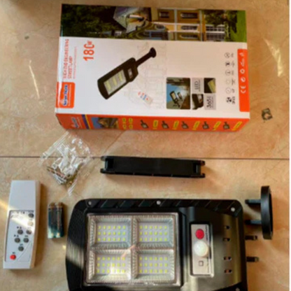 REFLECTOR 30 W CON PANEL SOLAR + SENSOR DE MOVIMIENTO + CONTROL