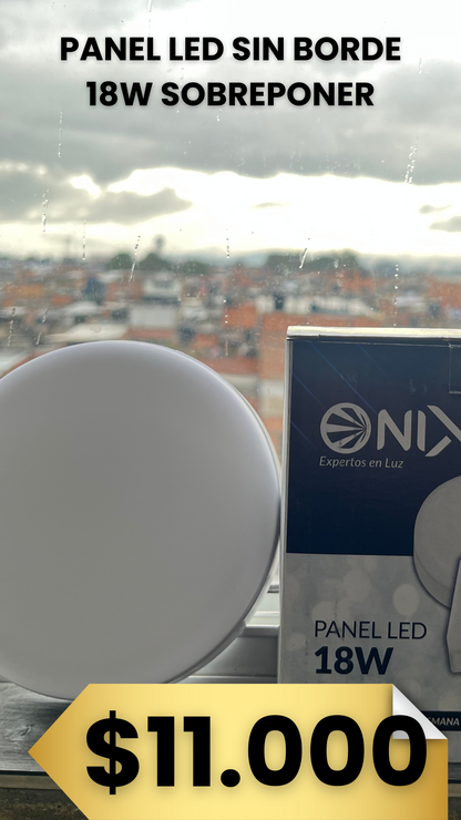 Panel LED Redondo ONIX 18W Ultra Slim