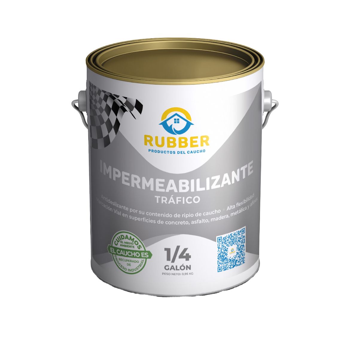 Impermeabilizante Rubber trafico Pintura de demarcacion