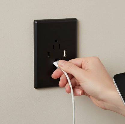 Toma Doble con Puertos USB Tipo A y C