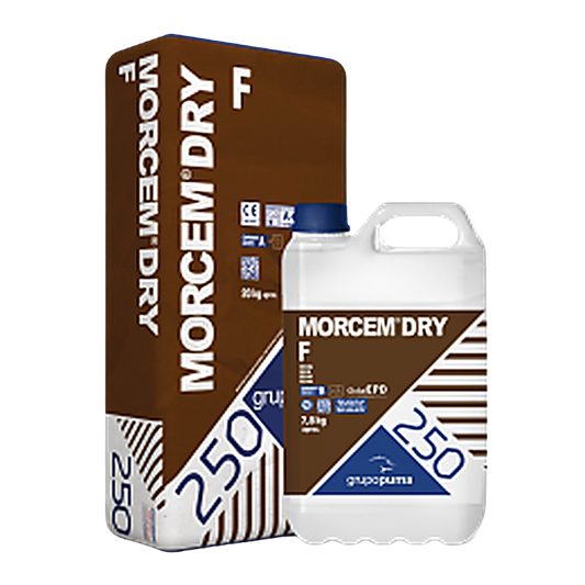 MORCEM DRY F 20KG+7,8 L GRIS