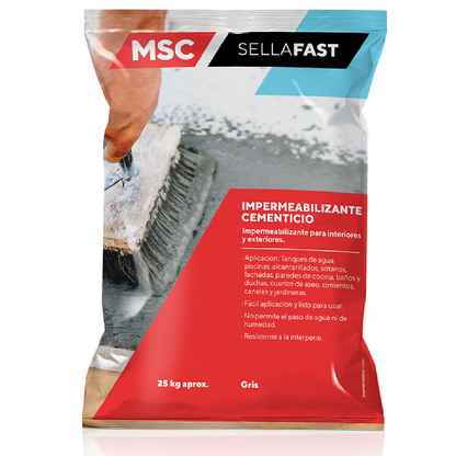 SELLAFAST MORTERO IMPERMEABILIZANTE X 25 KG