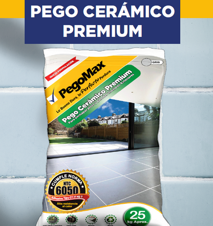 Pego Cerámico Premium int y ext