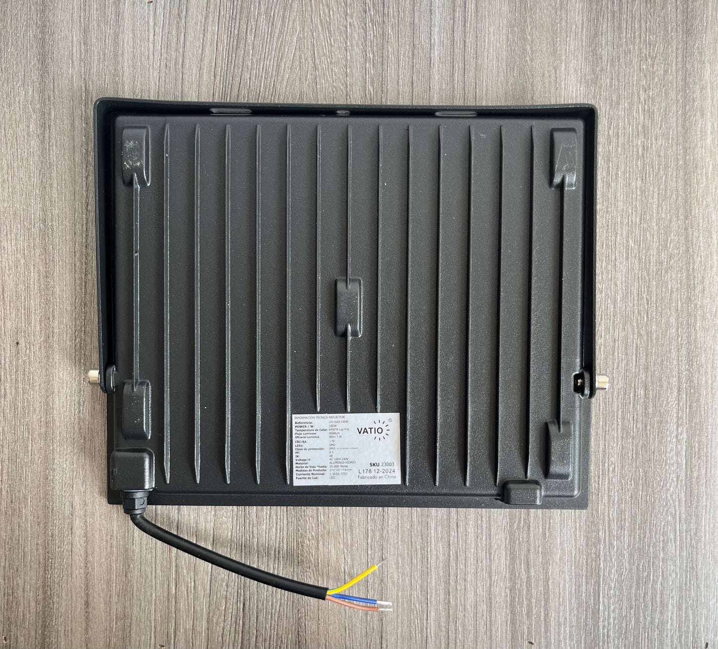 Reflector led para intemperie Luz blanca 100w - Vatio