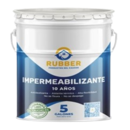 Rubber Impermeabilizante Cubierta 10 años