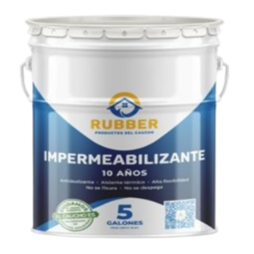 Rubber Impermeabilizante Acrilico 10 años