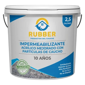 Rubber Impermeabilizante Acrilico 10 años